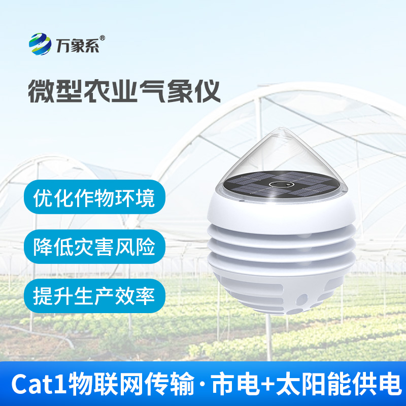 小巧机身大作用,五要素微型农业气象仪助力智慧农田建设
